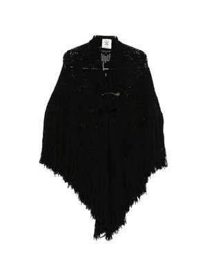 Пончо Скьялле Пеония с бахромой крючком