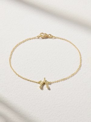 Браслет Mini Wishbone из 18-каратного золота