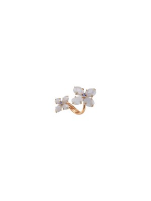 Кольцо Bloom из розового золота с розовым опалом и фиолетовым шпинелью - AXM123R8SSP
