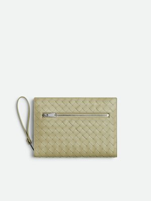 Small Intrecciato Document Case With Wristlet