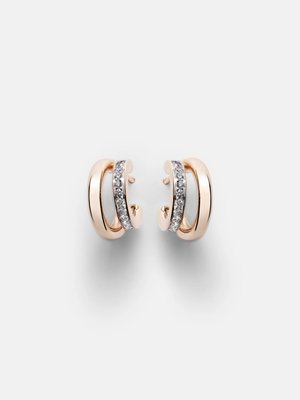 Серьги Pomellato Together из розового золота 18 карат с бриллиантами