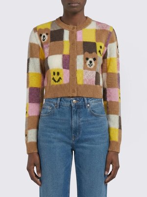 Укороченный хлопковый кардиган Teddy Moschino Couture