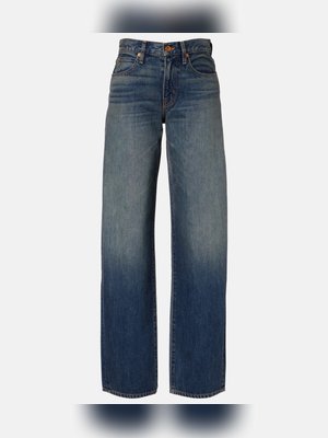 Tess faded wide-leg jeans