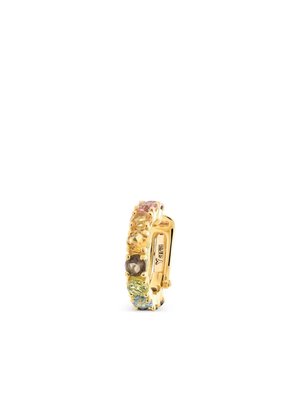 Серьга Yara Rainbow из желтого золота с камнями