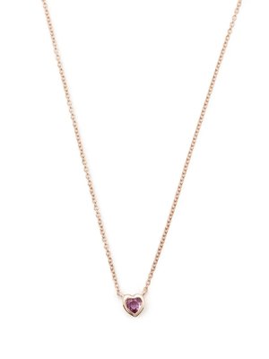 Колье Heart из розового золота с сапфиром