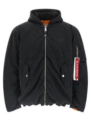 Двусторонняя бомбер-куртка Alpha Industries x Purple