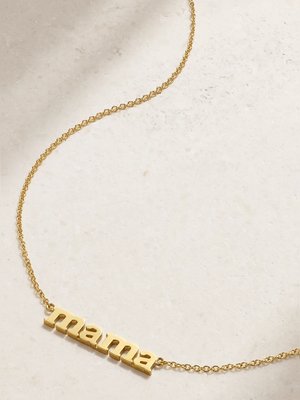Колье "Mama" из золота 750 пробы