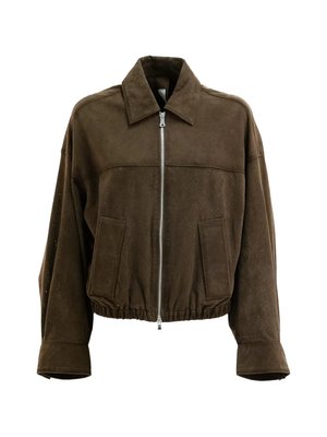 Куртка Bully из перфорированной замши козьей кожи