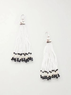Серьги Odette из серебра с разноцветными камнями