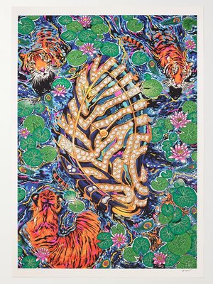 Рисунок и принт Тима МакДонаха тушью, 33,1" × 46,8"