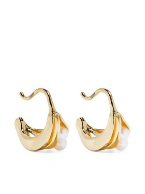 Серьги-кольца с жемчугом из коллаборации с Quentin Jones