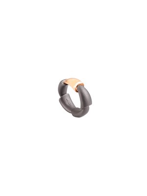 Кольцо Calla среднее из розового золота и титана - T01652A101