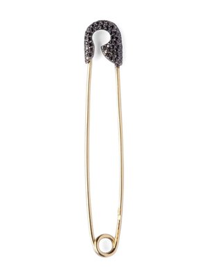 Золотая серьга Safety Pin