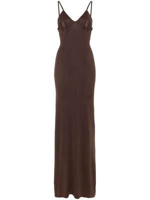 Трикотажное платье макси