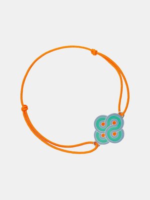 Браслет из серебра Enlacé Pop - цвет морской волны
