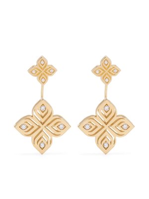Серьги Arabesque Flower из желтого золота с бриллиантами