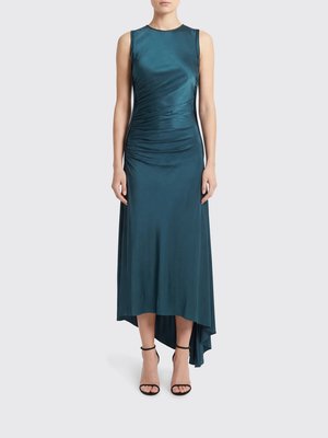 Асимметричное платье из вискозы Victoria Victoria Beckham