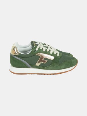 Низкие кроссовки Running ELM из переработанных кожи, сетки и замши