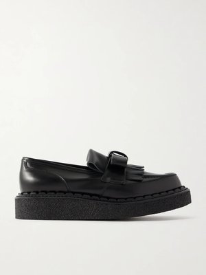 COMME DES GARÇONS GIRL + Джордж Кокс Туфли-мокасины из кожи с лентой.