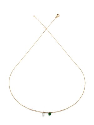 18kt yellow gold Set Free diamond necklace