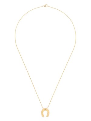 Колье Mini Horseshoe из желтого золота с подвеской