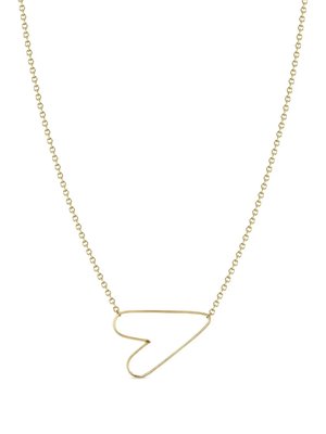 Колье Anchored Heart из желтого золота