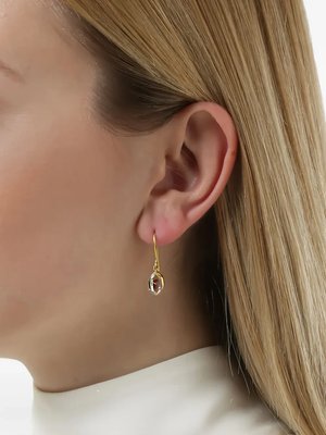 Серьги Herkimer из желтого золота с бриллиантами