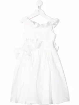 Расклешенное платье с оборками