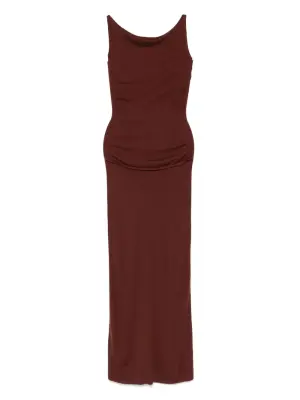 Трикотажное платье макси