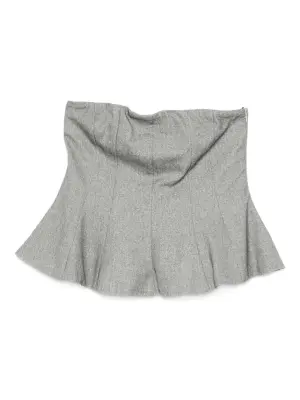 Расклешённый топ без бретелек