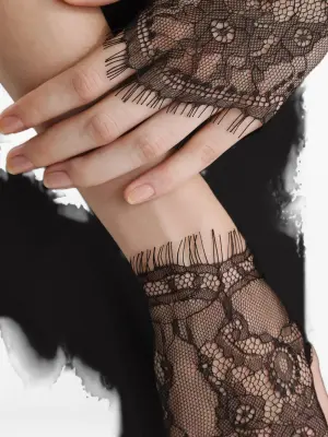 Кружевные перчатки-митенки