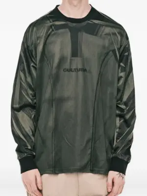 Футболка с длинными рукавами и панельным дизайном