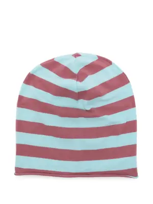 Шапка бини в полоску