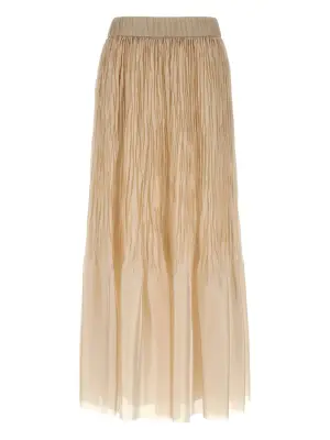 Плиссированная юбка с эффектом омбре