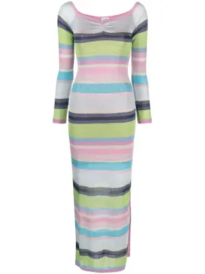 Платье макси Zephyr в полоску