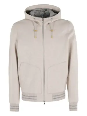 Шерстяная куртка с капюшоном