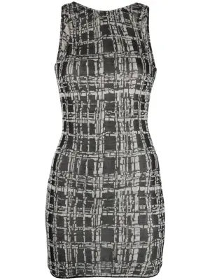 Трикотажное платье мини без рукавов