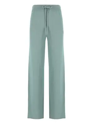 Брюки с карманами и кулиской