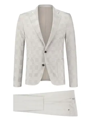 Однобортный костюм в клетку