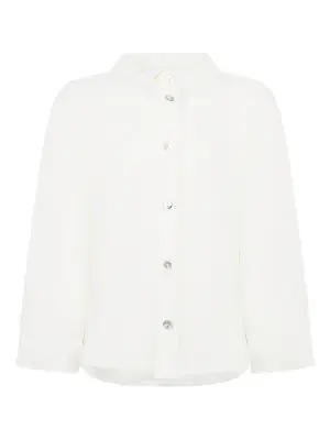 Хлопковая рубашка с длинными рукавами