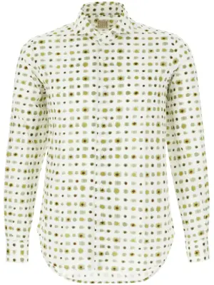 Рубашка с абстрактным принтом