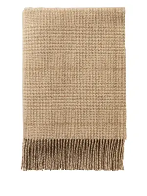 Клетчатый плед из твида