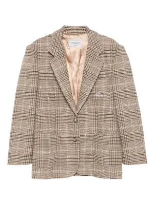 Пиджак в ломаную клетку