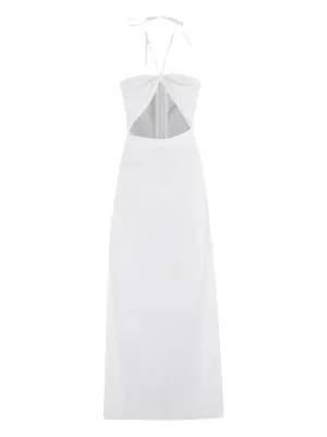 Платье с вырезом халтер