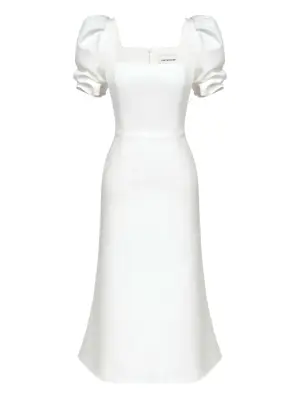 Платье миди с квадратным вырезом