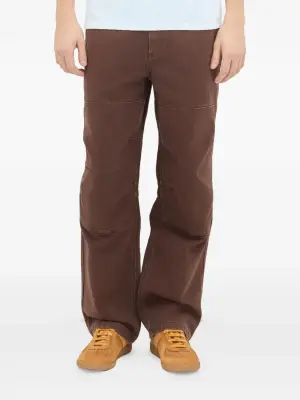 Хлопковые брюки с панелями на коленях