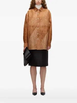 Рубашка из натурально окрашенного шелка