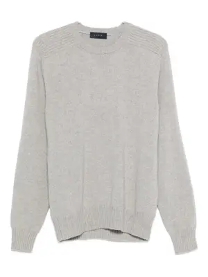 Свитер с отделкой в рубчик