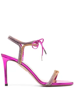 Босоножки с кристаллами