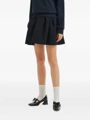 Плиссированная мини-юбка